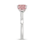14K WHITE GOLD 2 1/6CT PINK OVAL DIAMOND LADIES RING - Image 4