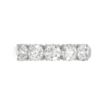 14K WHITE GOLD 2.00CT ROUND DIAMOND LADIES BAND - Image 5