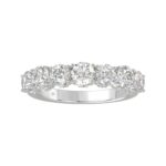14K WHITE GOLD 2.00CT ROUND DIAMOND LADIES BAND