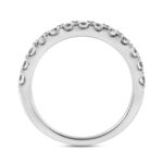 14K WHITE GOLD 3/4CT ROUND DIAMOND LADIES BAND - Image 2