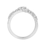 14K WHITE GOLD 3/4CT ROUND DIAMOND LADIES BAND - Image 2