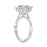 14K WHITE GOLD 6.00CT ROUND DIAMOND LADIES RING - Image 3