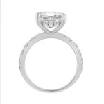 14K WHITE GOLD 6.00CT ROUND/RADIANT DIAMOND LADIES RING (CENTER STONE RADIANT DIAMOND 5CT) - Image 3