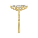 14K YELLOW GOLD 1 1/2CT MARQUISE DIAMOND SOLITAIRE RING - Image 4