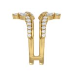 14K YELLOW GOLD 1.00CT ROUND/MARQUISE DIAMOND LADIES RING - Image 4