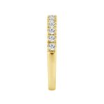 14K YELLOW GOLD 1/2CT ROUND DIAMOND LADIES BAND - Image 3