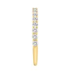 14K YELLOW GOLD 1/2CT ROUND DIAMOND LADIES BAND - Image 3