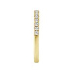 14K YELLOW GOLD 1/4CT ROUND DIAMOND LADIES BAND - Image 3