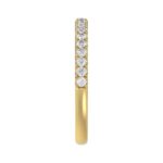 14K YELLOW GOLD 1/4CT ROUND DIAMOND LADIES BAND - Image 4