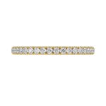 14K YELLOW GOLD 1/4CT ROUND DIAMOND LADIES BAND - Image 5