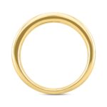 14K YELLOW GOLD 1CT PRINCESS DIAMOND LADIES BAND - Image 2