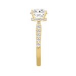 14K YELLOW GOLD 2 1/2CT ROUND DIAMOND LADIES RING (CENTER STONE ROUND DIAMOND 2CT ) - Image 3