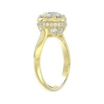 14K YELLOW GOLD 2 1/2CT ROUND DIAMOND LADIES RING (CENTER STONE ROUND DIAMOND 2CT) - Image 2