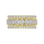 14K YELLOW GOLD 2 1/4CT ROUND/OVAL DIAMOND LADIES BAND - Image 5