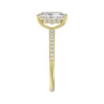 14K YELLOW GOLD 2 1/4CT ROUND/RADIANT DIAMOND LADIES RING (CENTER STONE RADIANT DIAMOND 2CT) - Image 4
