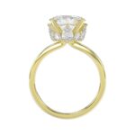 14K YELLOW GOLD 2 3/1CT ROUND/PEAR/OVAL DIAMOND LADIES RING (CENTER STONE OVAL DIAMOND 2.00CT) - Image 2