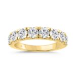 14K YELLOW GOLD 2.00CT ROUND DIAMOND LADIES BAND
