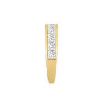 14K YELLOW GOLD 2CT PRINCESS DIAMOND LADIES BAND - Image 3