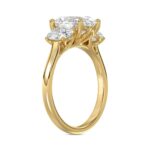 14K YELLOW GOLD 3 1/5CT OVAL DIAMOND LADIES RING (CENTER STONE OVAL DIAMOND 2CT) - Image 3