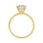 14K YELLOW GOLD 3 1/6CT MARQUISE DIAMOND LADIES RING (CENTER STONE MARQUISE DIAMOND 3.00CT) - Image 2