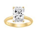 14K YELLOW GOLD 3.00CT RADIANT DIAMOND LADIES SOLITAIRE RING