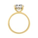 14K YELLOW GOLD 3.00CT ROUND DIAMOND LADIES RING - Image 2
