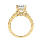 14K YELLOW GOLD 3.00CT ROUND DIAMOND LADIES RING (CENTER STONE ROUND DIAMOND 3CT) - Image 2