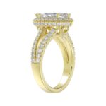 14K YELLOW GOLD 3.00CT ROUND/MARQUISE DIAMOND LADIES RING (CENTER STONE MARQUISE DIAMOND 2CT) - Image 3