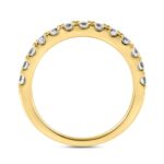 14K YELLOW GOLD 3/4CT ROUND DIAMOND LADIES BAND - Image 2