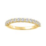 14K YELLOW GOLD 3/4CT ROUND DIAMOND LADIES BAND - Image 3