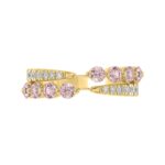 ETERNAL BLUSH COLLECTION LADIES RING 1CT ROUND DIAMOND 14K YELLOW GOLD - Image 5