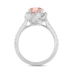 ETERNAL BLUSH COLLECTION LADIES RING 2CT ROUND DIAMOND 14K WHITE GOLD (CENTER STONE PINK ROUND DIAMOND 1 1/2CT) - Image 2