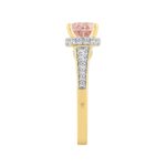 ETERNAL BLUSH COLLECTION LADIES RING 2CT ROUND DIAMOND 14K YELLOW GOLD (CENTER STONE PINK ROUND DIAMOND 1 1/2CT) - Image 3