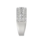 Ladies 14K White Gold Ladies Band 2 1/4CT Featuring Round & Radiant Cut Diamonds - Image 4