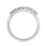 LADIES BAND 1 1/2CT OVAL DIAMOND 14K WHITE GOLD - Image 2