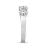 LADIES BAND 1 1/2CT OVAL DIAMOND 14K WHITE GOLD - Image 3