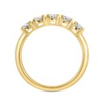 LADIES BAND 1 1/2CT OVAL DIAMOND 14K YELLOW GOLD - Image 2