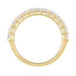 LADIES BAND 1CT PRINCESS DIAMOND 14K YELLOW GOLD - Image 2