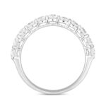 LADIES BAND 1CT ROUND DIAMOND 14K WHITE GOLD - Image 2