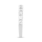 LADIES BAND 1CT ROUND DIAMOND 14K WHITE GOLD - Image 3