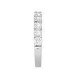 LADIES BAND 1CT ROUND DIAMOND 14K WHITE GOLD - Image 3