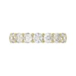 LADIES ETERNITY BAND 5CT ROUND DIAMOND 14K YELLOW GOLD - Image 5