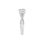 LADIES RING 1 3/4CT ROUND DIAMOND 14K WHITE GOLD (CENTER STONE ROUND DIAMOND 1 1/2CT ) - Image 3