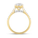 LADIES RING 1 3/4CT ROUND DIAMOND 14K YELLOW GOLD (CENTER STONE ROUND DIAMOND 1 1/2CT ) - Image 2