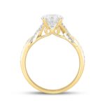 LADIES RING 1 3/4CT ROUND DIAMOND 14K YELLOW GOLD (CENTER STONE ROUND DIAMOND 1 1/2CT ) - Image 2