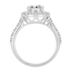 LADIES RING 2 1/2CT ROUND DIAMOND 14K WHITE GOLD (CENTER STONE ROUND DIAMOND 1 1/2CT ) - Image 2