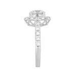 LADIES RING 2 1/2CT ROUND DIAMOND 14K WHITE GOLD (CENTER STONE ROUND DIAMOND 1 1/2CT ) - Image 3