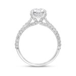 LADIES RING 2 1/4CT ROUND DIAMOND 14K WHITE GOLD (CENTER STONE ROUND DIAMOND 1 1/2CT ) - Image 2