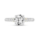 LADIES RING 2 1/4CT ROUND DIAMOND 14K YELLOW GOLD (CENTER STONE ROUND DIAMOND 1 1/2CT ) - Image 4