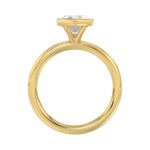 LADIES SOLITAIRE RING 2CT MARQUISE DIAMOND 14K YELLOW GOLD (CENTER STONE MARQUISE DIAMOND 2CT ) - Image 2